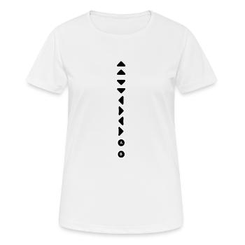 Gamer Gamer - T-shirt respirant Femme - blanc - Devant - AI Model Female 172 dark (172cm)