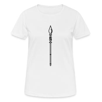 Baguette magique - T-shirt respirant Femme - blanc - Devant - AI Model Female 172 dark (172cm)