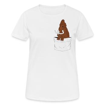 mams de poche - T-shirt respirant Femme - blanc - Devant - AI Model Female 172 dark (172cm)