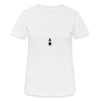As de pique - T-shirt respirant Femme - blanc - Devant - AI Model Female 172 dark (172cm)