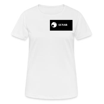 Lunar VOL.1 - Frauen T-Shirt atmungsaktiv - Weiß - Vorne - AI Model Female 172 dark (172cm)