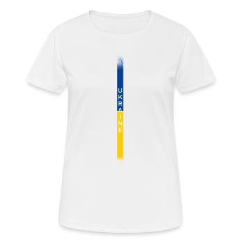 Ukraine - T-shirt respirant Femme - blanc - Devant - AI Model Female 172 dark (172cm)