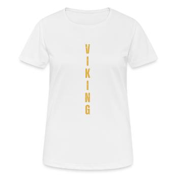 viking text - Women's Breathable T-Shirt - white - Front - AI Model Female 172 dark (172cm)