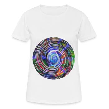 Boule de couleur éclair, boule de couleur éclair - T-shirt respirant Femme - blanc - Devant - AI Model Female 172 dark (172cm)