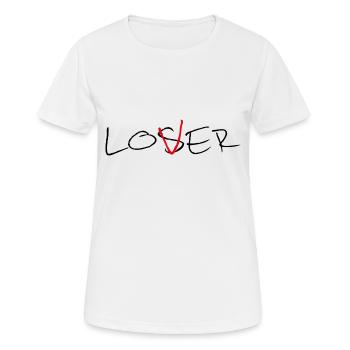 Loser / Lover - Women's Breathable T-Shirt - white - Front - AI Model Female 172 dark (172cm)