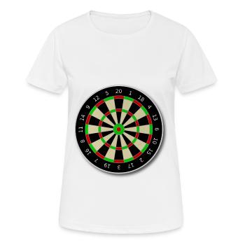 dartboard - Women's Breathable T-Shirt - white - Front - AI Model Female 172 dark (172cm)