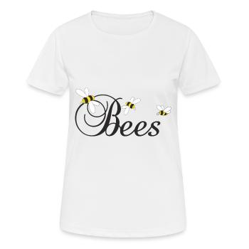 Bees, bees - Women's Breathable T-Shirt - white - Front - AI Model Female 172 dark (172cm)