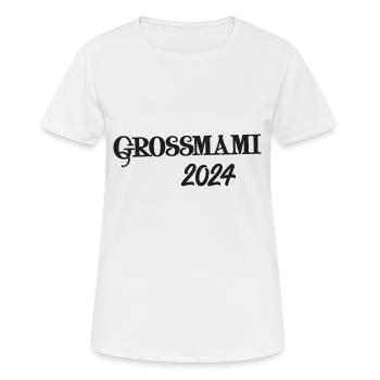 Grossmami 2024 du wirst Oma Schweiz - Frauen T-Shirt atmungsaktiv - Weiß - Vorne - AI Model Female 172 dark (172cm)