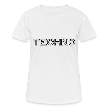 Techno - T-shirt respirant Femme - blanc - Devant - AI Model Female 172 dark (172cm)