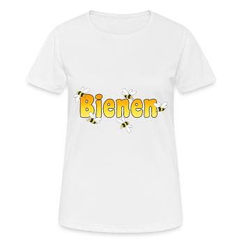 Bienen, Honigbiene - Frauen T-Shirt atmungsaktiv - Weiß - Vorne - AI Model Female 172 dark (172cm)