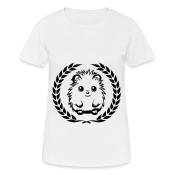 Hérisson Mignon Mignon Bébé - T-shirt respirant Femme - blanc - Devant - AI Model Female 172 dark (172cm)