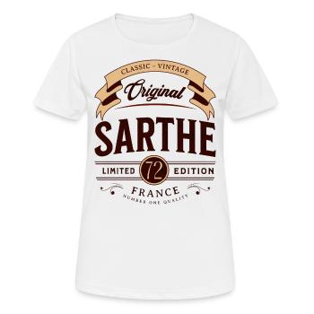 Sarthe Département France - T-shirt respirant Femme - blanc - Devant - AI Model Female 172 dark (172cm)