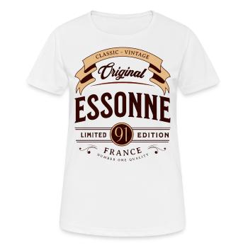 Essonne Département France - T-shirt respirant Femme - blanc - Devant - AI Model Female 172 dark (172cm)