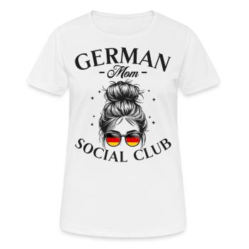 Mother Social Club German Mom - Women's Breathable T-Shirt - white - Front - AI Model Female 172 dark (172cm)
