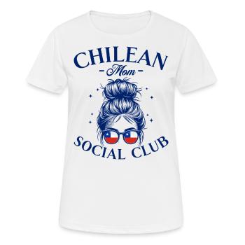 Mother Social Club Chilean Mom - Women's Breathable T-Shirt - white - Front - AI Model Female 172 dark (172cm)