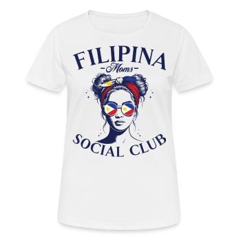 Philippinen Flagge Club Frau Mutter Philippinen - Frauen T-Shirt atmungsaktiv - Weiß - Vorne - AI Model Female 172 dark (172cm)