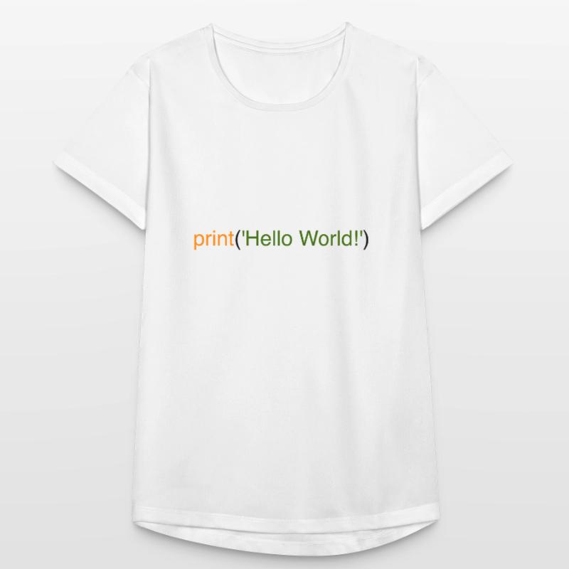 Hello World Python Frauen T-Shirt atmungsaktiv