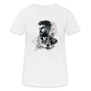 Adventure on the high seas, sailor sailing ship - Women's Breathable T-Shirt - white - Front - AI Model Female 172 dark (172cm)