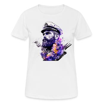 Adventure on the high seas, sailor sailing ship - Women's Breathable T-Shirt - white - Front - AI Model Female 172 dark (172cm)