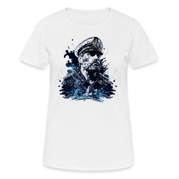 Adventure on the high seas, sailor sailing ship - Women's Breathable T-Shirt - white - Front - AI Model Female 172 dark (172cm)