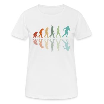 Rugby Entwicklung - Frauen T-Shirt atmungsaktiv - Weiß - Vorne - AI Model Female 172 dark (172cm)