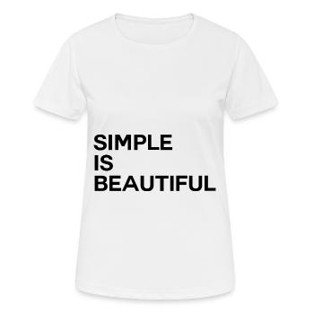 Simple Is Beautiful - Women's Breathable T-Shirt - white - Front - AI Model Female 172 dark (172cm)