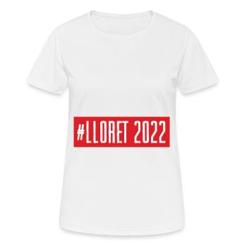 Lloret De mars 2022 - T-shirt respirant Femme - blanc - Devant - AI Model Female 172 dark (172cm)