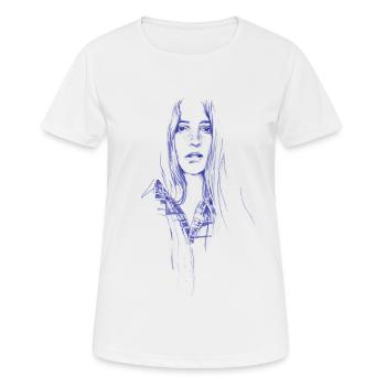 Sommersprossen - Farmgirl von hey K - Frauen T-Shirt atmungsaktiv - Weiß - Vorne - AI Model Female 172 dark (172cm)