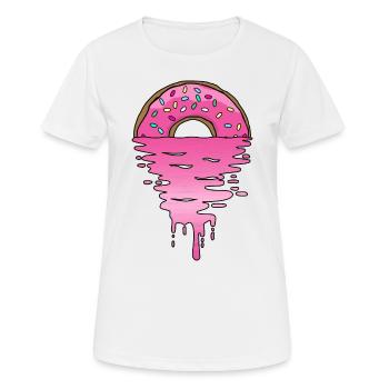 Donut Sunset - T-shirt respirant Femme - blanc - Devant - AI Model Female 172 dark (172cm)