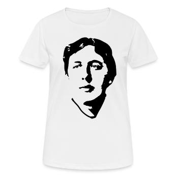 Oscar Wildes Schwarz auf Weiß - Frauen T-Shirt atmungsaktiv - Weiß - Vorne - AI Model Female 172 dark (172cm)