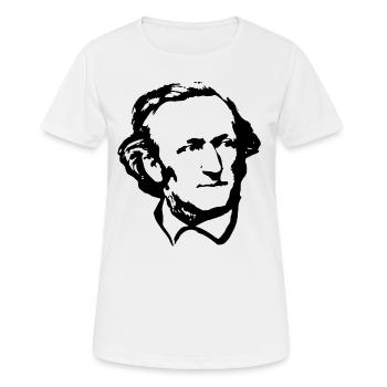 Richard Wagner Black On White - Women's Breathable T-Shirt - white - Front - AI Model Female 172 dark (172cm)
