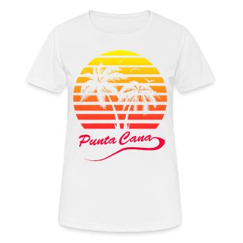 Punta Cana - T-shirt respirant Femme - blanc - Devant - AI Model Female 172 dark (172cm)