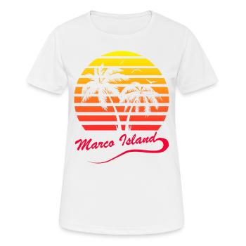 Marco Island - T-shirt respirant Femme - blanc - Devant - AI Model Female 172 dark (172cm)