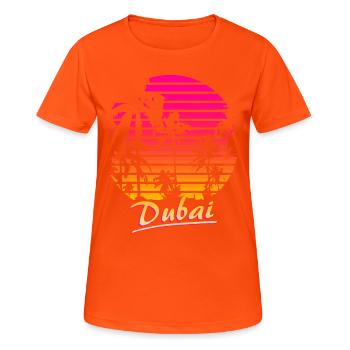 Dubai - Women's Breathable T-Shirt - neon orange - Front - AI Model Female 172 dark (172cm)