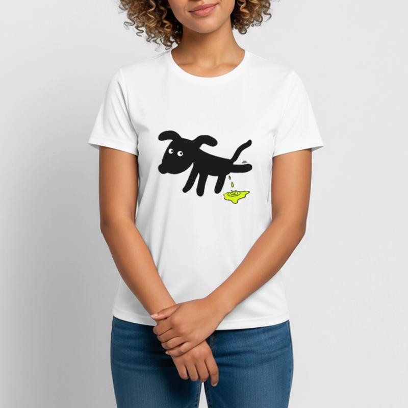Dog pees dogs Women's Breathable T-Shirt