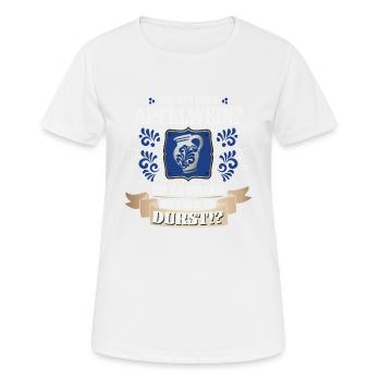Hessischer Äppler, Apfelwein - Frauen T-Shirt atmungsaktiv - Weiß - Vorne - AI Model Female 172 dark (172cm)