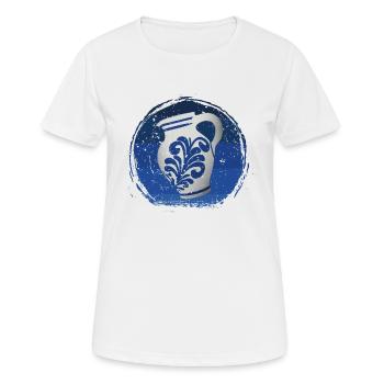 Hessischer Äppler, Cidre - T-shirt respirant Femme - blanc - Devant - AI Model Female 172 dark (172cm)