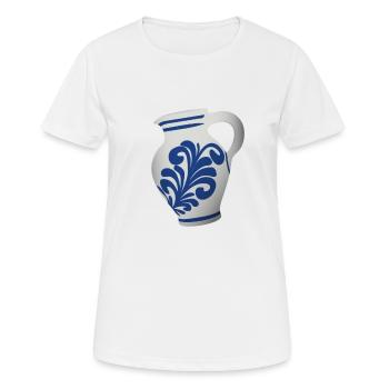Hessischer Äppler, Cidre - T-shirt respirant Femme - blanc - Devant - AI Model Female 172 dark (172cm)