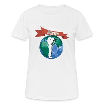 Huntress, Urbain & Lifestyle - T-shirt respirant Femme - blanc - Devant - AI Model Female 172 dark (172cm)