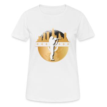 Huntress, Urbain & Lifestyle - T-shirt respirant Femme - blanc - Devant - AI Model Female 172 dark (172cm)
