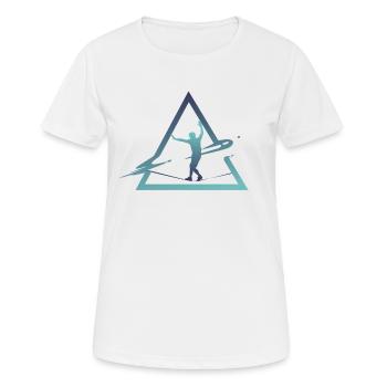 Slackline, Urbain & Lifestyle - T-shirt respirant Femme - blanc - Devant - AI Model Female 172 dark (172cm)