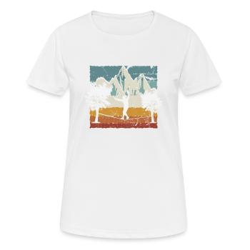 Slackline, Balance Sport - Women's Breathable T-Shirt - white - Front - AI Model Female 172 dark (172cm)