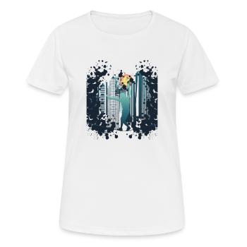 Slackline, Urbain, Lifestyle & City - T-shirt respirant Femme - blanc - Devant - AI Model Female 172 dark (172cm)