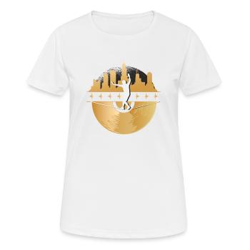 Slackline, Urbain & Lifestyle - T-shirt respirant Femme - blanc - Devant - AI Model Female 172 dark (172cm)