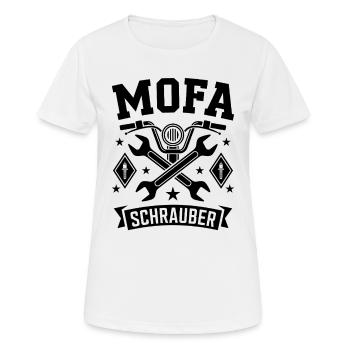 Mobylette, Mobylette, Mobylette, Cadeau, Mobylette, - T-shirt respirant Femme - blanc - Devant - AI Model Female 172 dark (172cm)