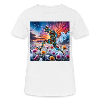 Danseuse de fleurs - T-shirt respirant Femme - blanc - Devant - AI Model Female 172 dark (172cm)