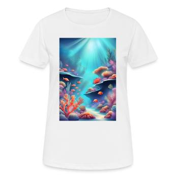 Coral reefs - Women's Breathable T-Shirt - white - Front - AI Model Female 172 dark (172cm)