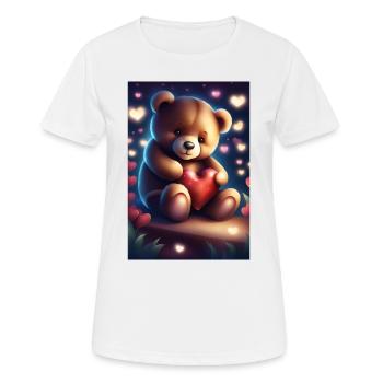 Adorable teddy bear - Women's Breathable T-Shirt - white - Front - AI Model Female 172 dark (172cm)