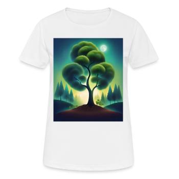 Pflanzen Sie Bäume und retten Sie den Planeten - Frauen T-Shirt atmungsaktiv - Weiß - Vorne - AI Model Female 172 dark (172cm)