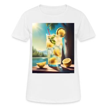 Sweet lemon juice - Women's Breathable T-Shirt - white - Front - AI Model Female 172 dark (172cm)